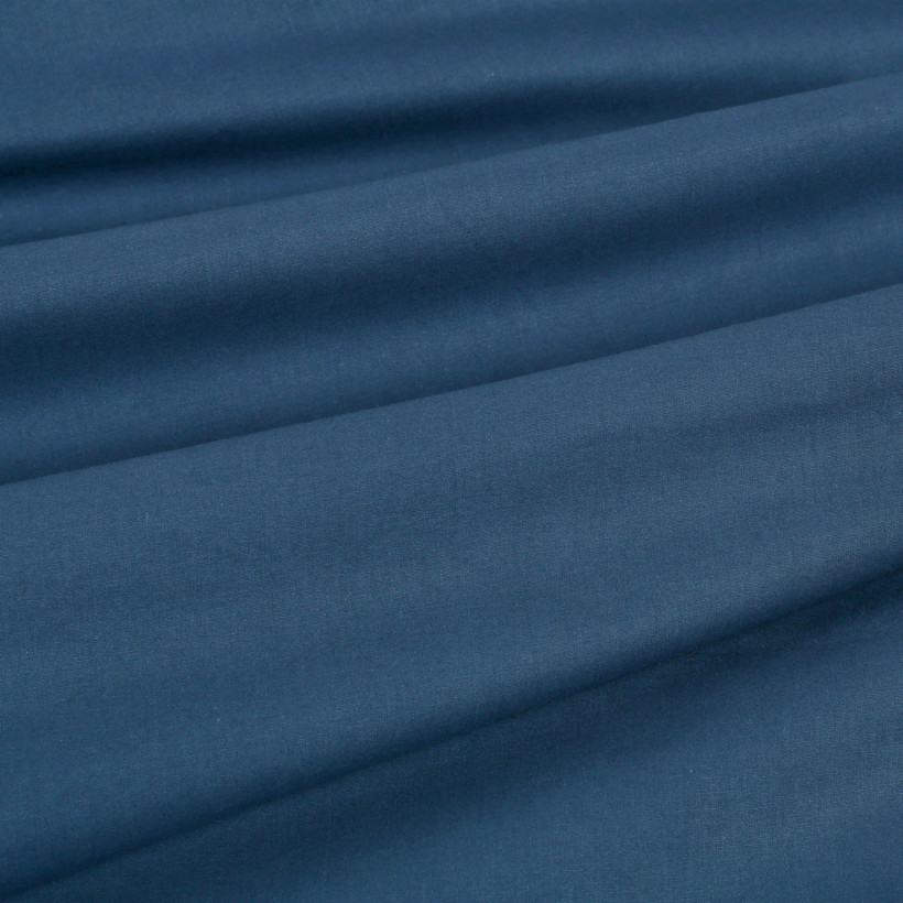 Bavlnená jednofarebná látka - plátno Suzy - námornícka modrá