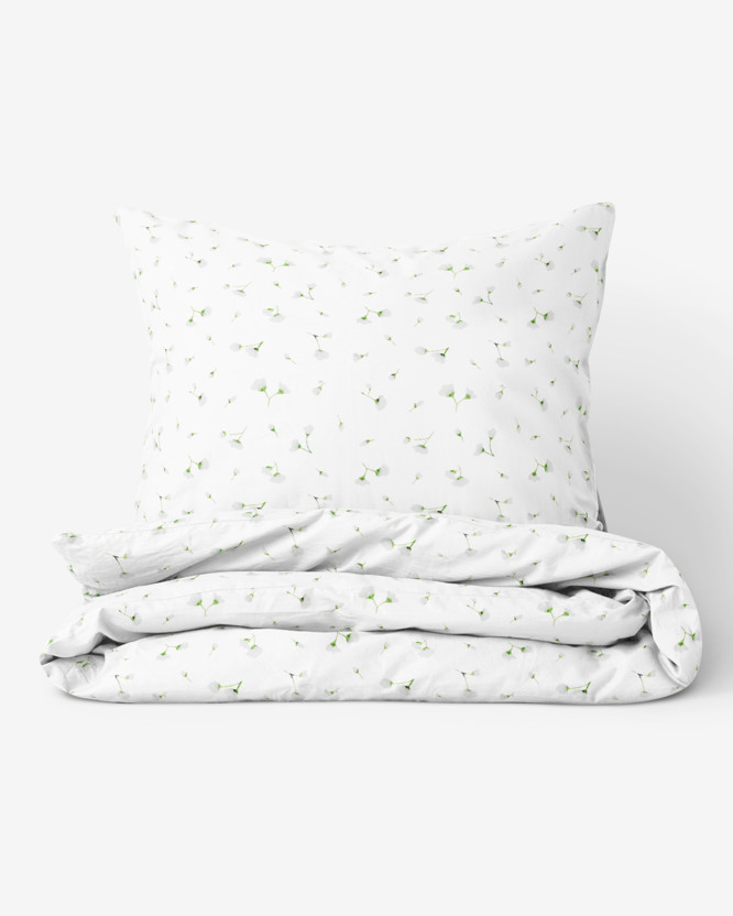 Bavlnené posteľné obliečky - drobné kvetinky na bielom