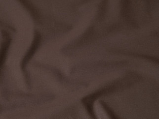 Bavlnená jednofarebná látka - plátno SUZY - tmavo hnedá - šírka 160 cm