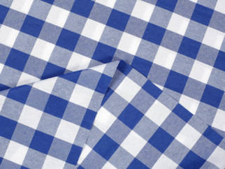 Prestieranie na stôl Menorca - veľké modré a biele kocky - sada 2ks