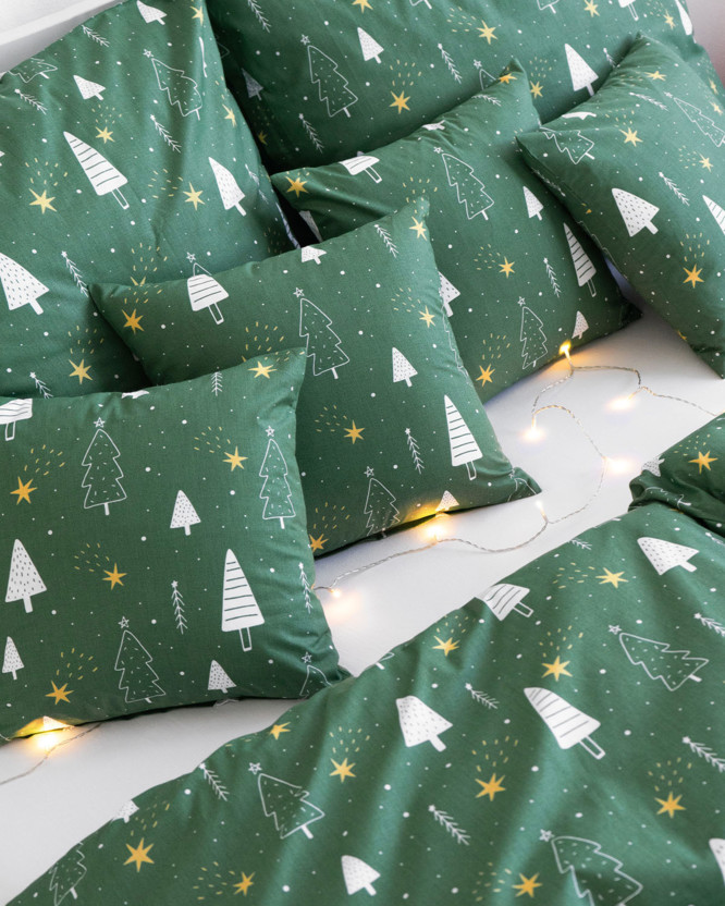 Vianočné bavlnené posteľné obliečky - čaro Vianoc