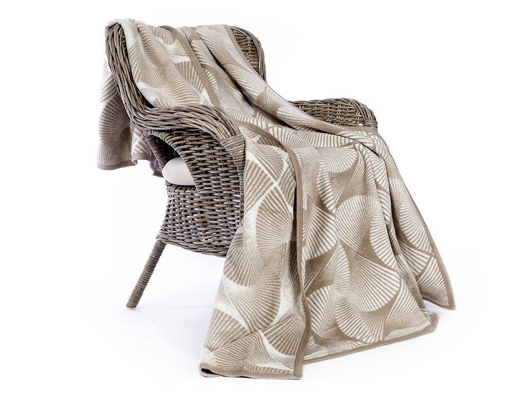 Luxusná česaná deka Bavlna - vejáre