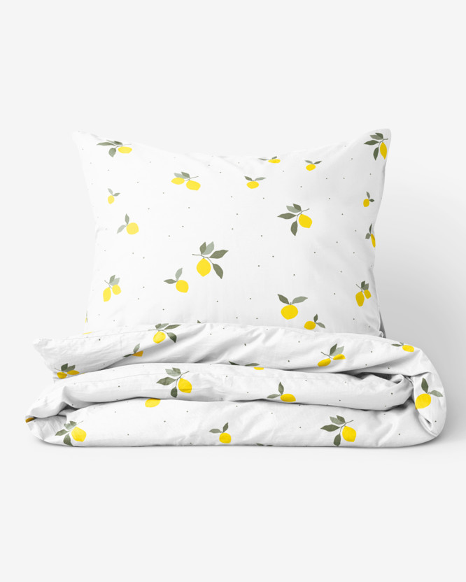 Bavlnené posteľné obliečky - citróny