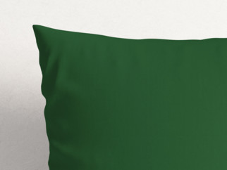 Bavlnená obliečka na vankúš - tmavo zelená