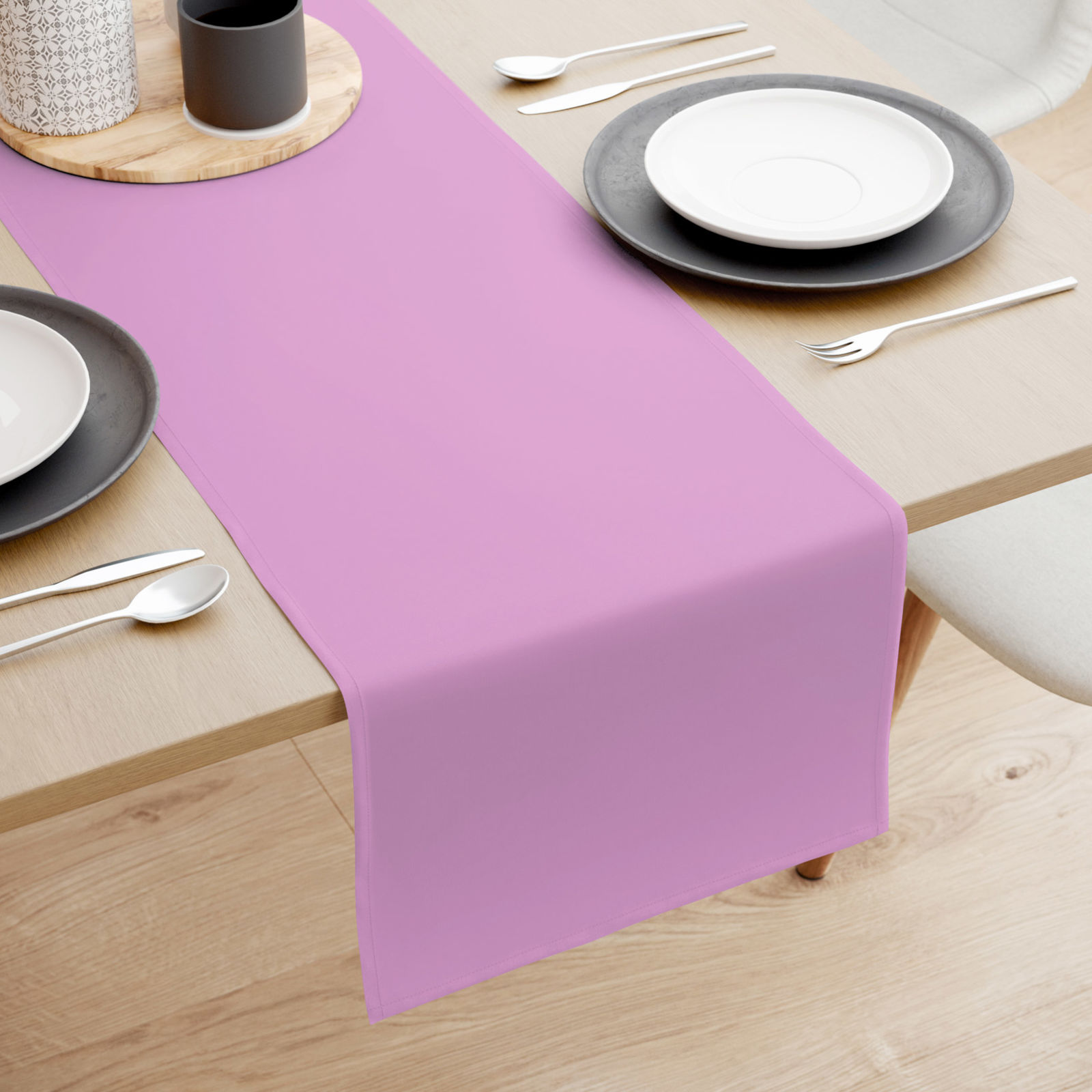 Behúň na stôl 100% bavlnené plátno - lila