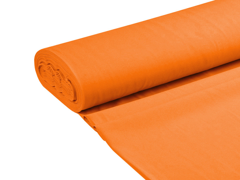 Dekoračná jednofarebná látka Rongo - oranžová