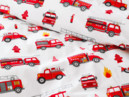 Detské bavlnené obliečky - hasičská autá