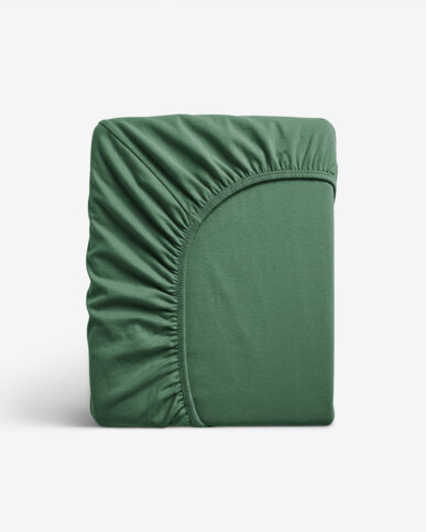 Jersey elastická plachta - tmavo zelená