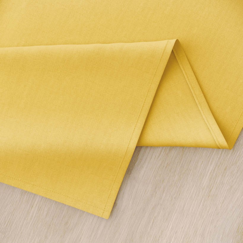 Oválny obrus 100% bavlnené plátno - medovo žltý