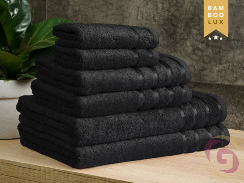 Bambusový uterák/osuška BAMBOO LUX - čierny
