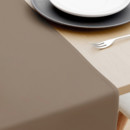 Bavlnený behúň na stôl - hnedý