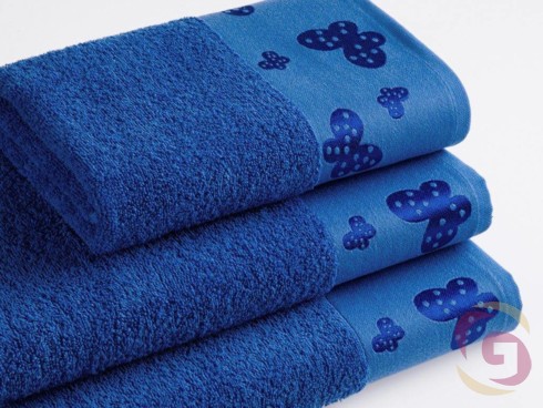 Froté uterák / osuška kráľovsky modrý - detail 1