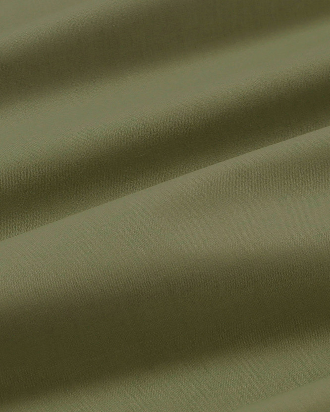Bavlnená jednofarebná látka - plátno Suzy - olivová