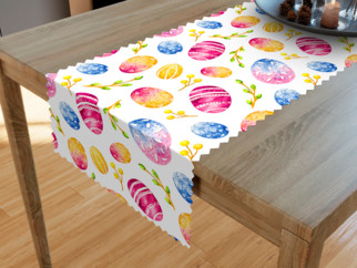 Teflónový behúň na stôl - veľkonočný motív farebných kraslíc
