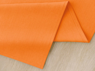 Hranatý obrus 100% bavlnené plátno - oranžový