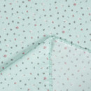 Bavlnené plátno Simona - vzor 837 drobné kvietky na mentolovom - metráž š. 145 cm
