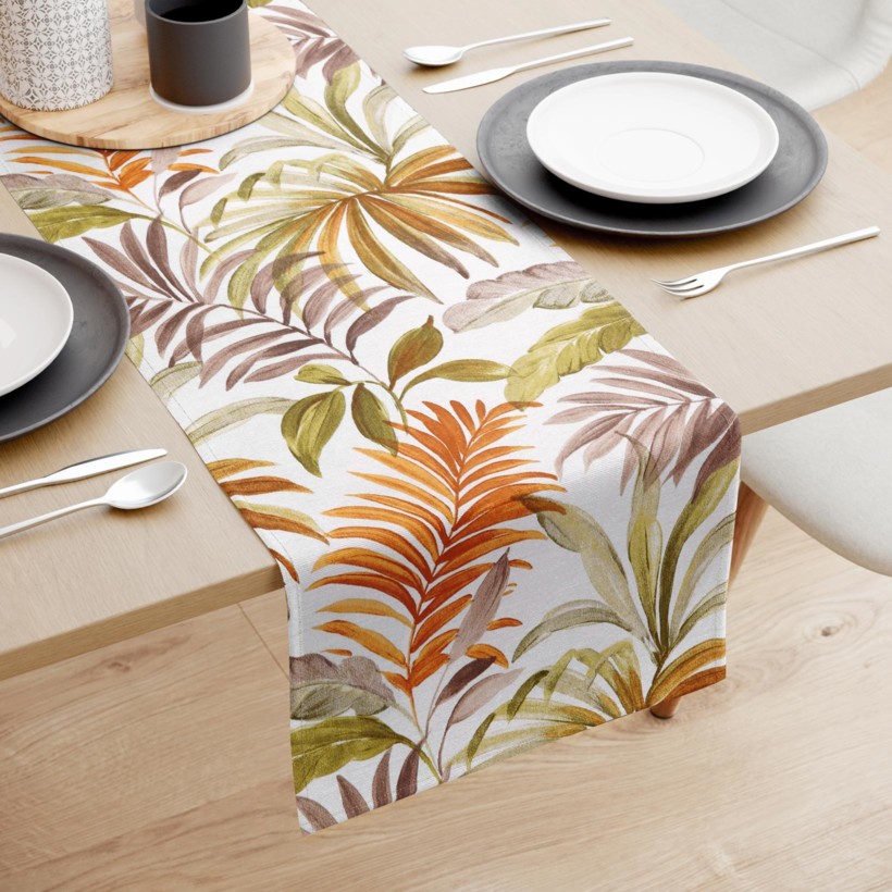 Behúň na stôl Loneta - farebné palmové listy