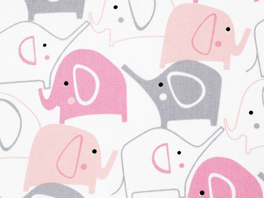 Bavlnené plátno - slonia párty