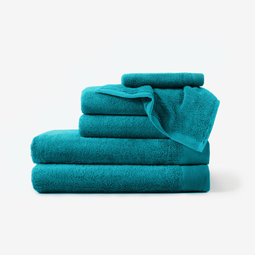 Modalový uterák/osuška s prírodným vláknom - azúrový