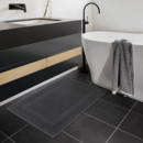 Kúpeľňová froté predložka „Ina” 50x70 cm - tmavo sivá