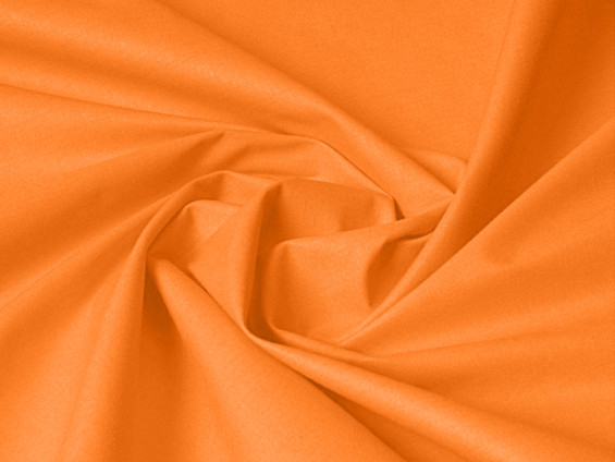 Bavlnená jednofarebná látka - plátno SUZY - oranžová - šírka 145 cm