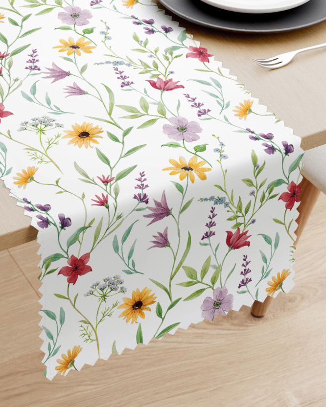 Behúň na stôl teflónový - farebné jarné kvety