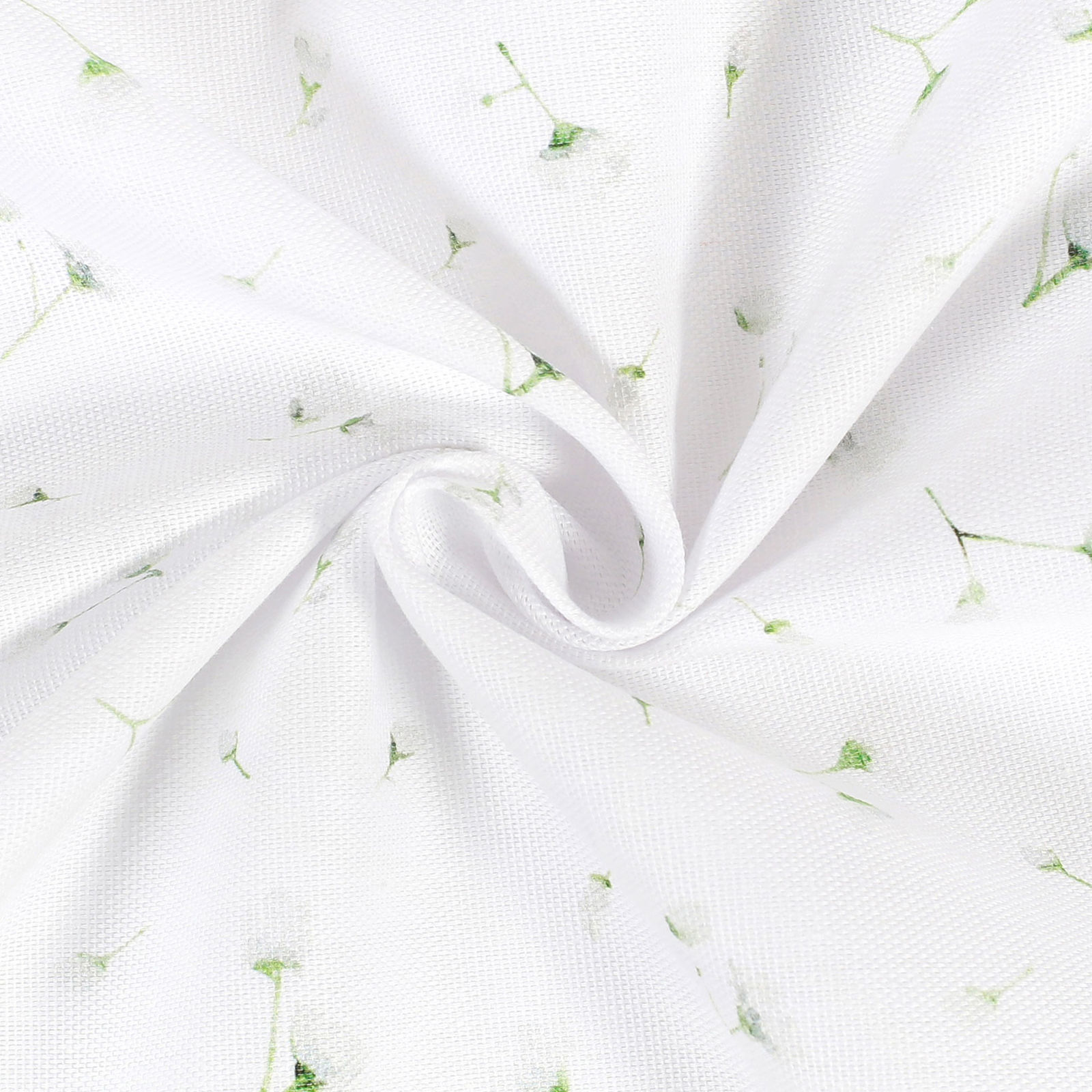Dekoračná látka Loneta - drobné kvetinky na bielom