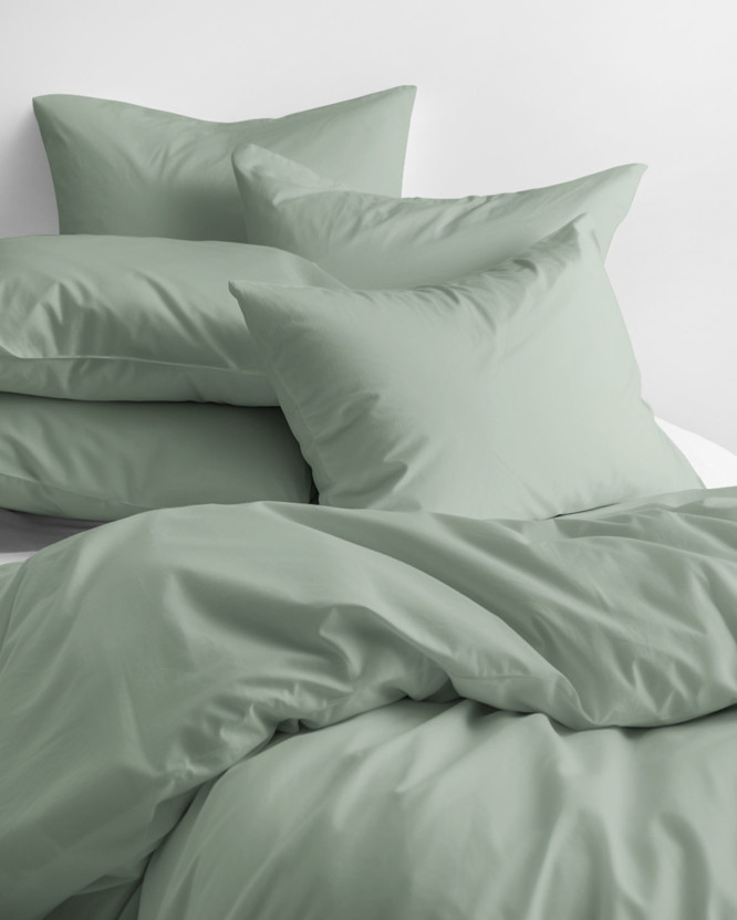 Bavlnené posteľné obliečky - šalvejovo zelené