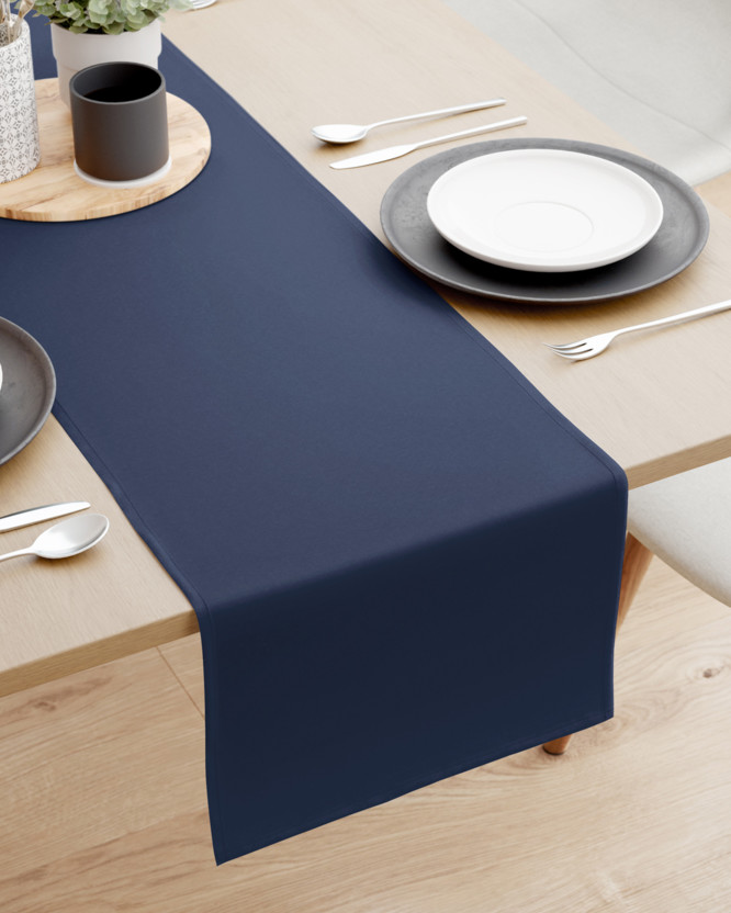 Behúň na stôl Loneta - atramentovo modrý