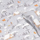 Vianočné bavlnené posteľné obliečky - zimná krajina
