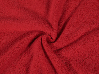 Froté červené obojstranné, metráž š. 150 cm