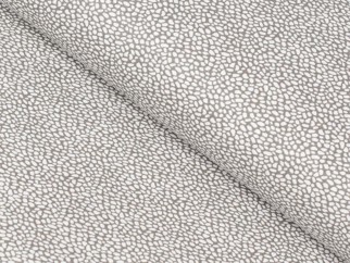 Bavlnené plátno SIMONA - vzor 799 biela mozaika na hnedom - metráž š. 145cm