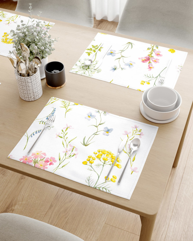Prestieranie na stôl 100% bavlnené plátno - kvitnúca lúka - sada 2ks