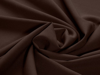 Dekoračná jednofarebná látka Rongo čokoládovo hnedá - šírka 150 cm