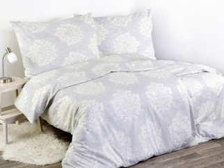 Bavlnené posteľné obliečky - vzor 515 sivý zámocký