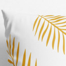 Bavlnená obliečka na vankúš - čierne a zlaté palmové listy