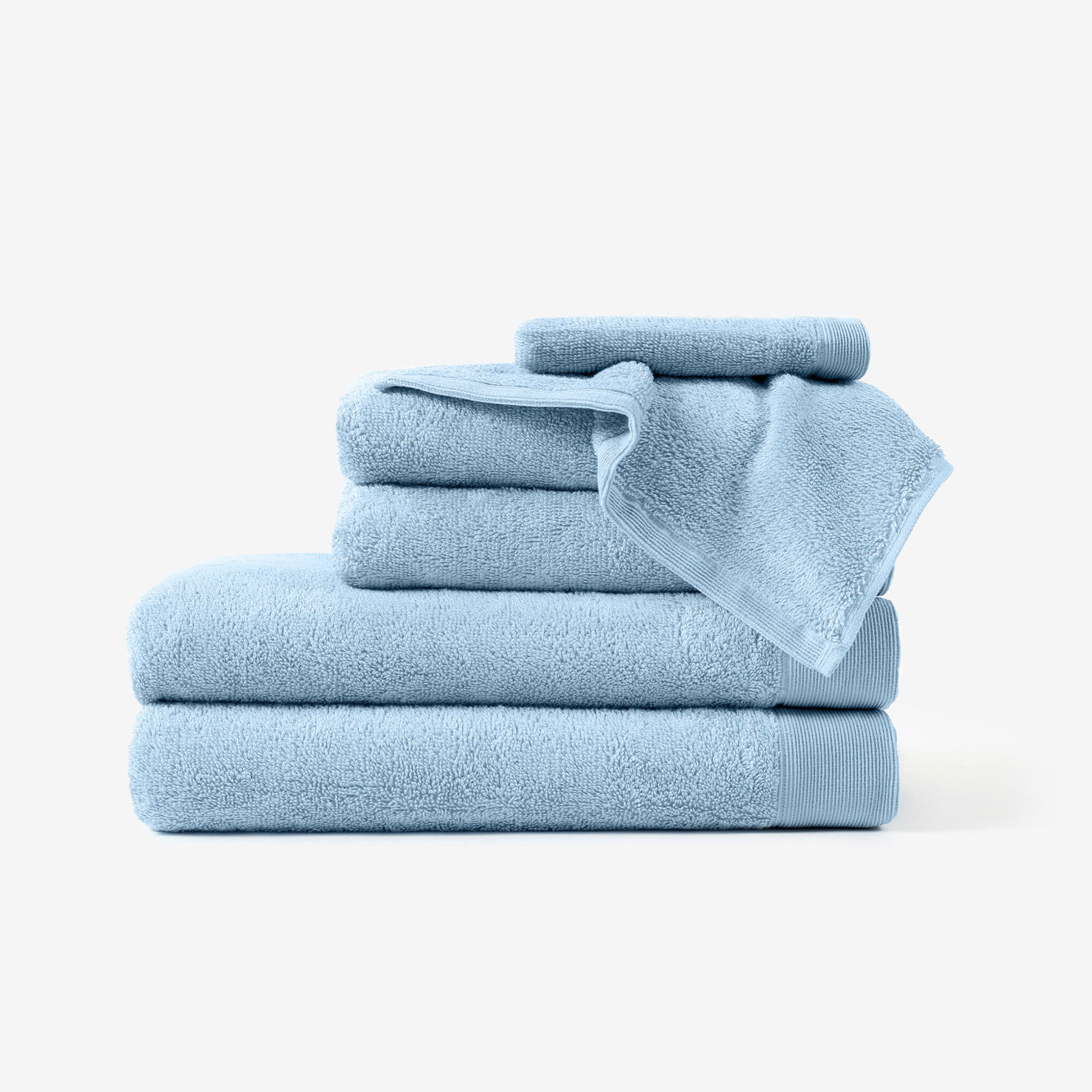 Modalový uterák/osuška s prírodným vláknom - svetlo modrý
