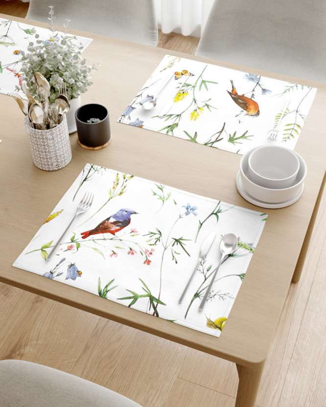 Prestieranie na stôl 100% bavlnené plátno - život v prírode - sada 2ks