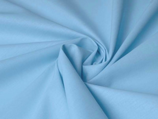 Bavlnená jednofarebná látka - plátno SUZY - nebesky modrá - šírka 145 cm