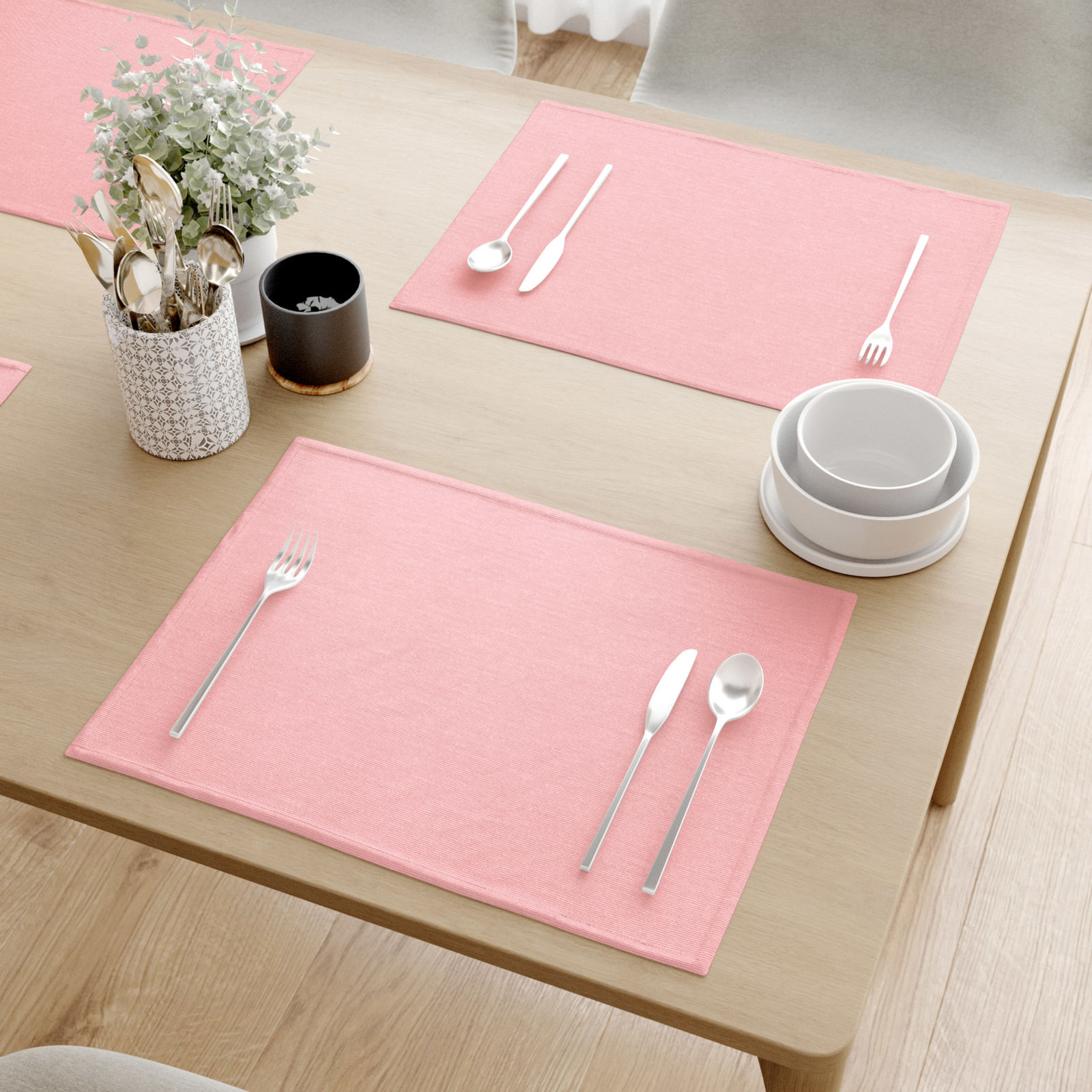 Prestieranie na stôl Loneta - ružové - sada 2ks