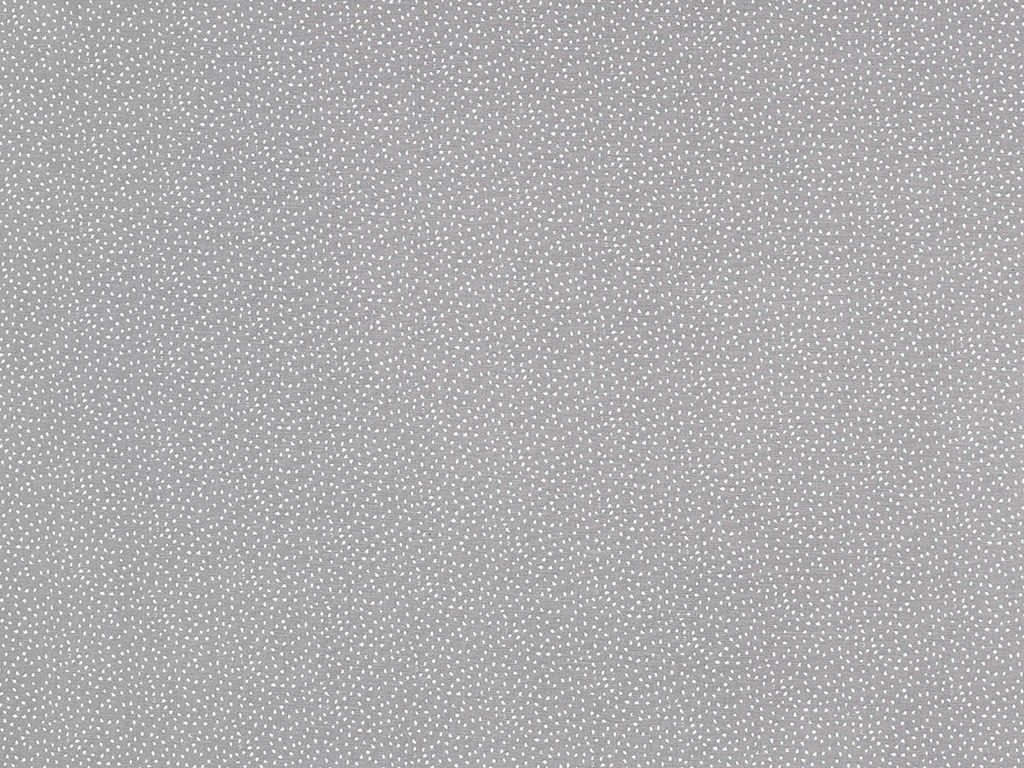 Bavlnené plátno - biele drobné bodky na sivom