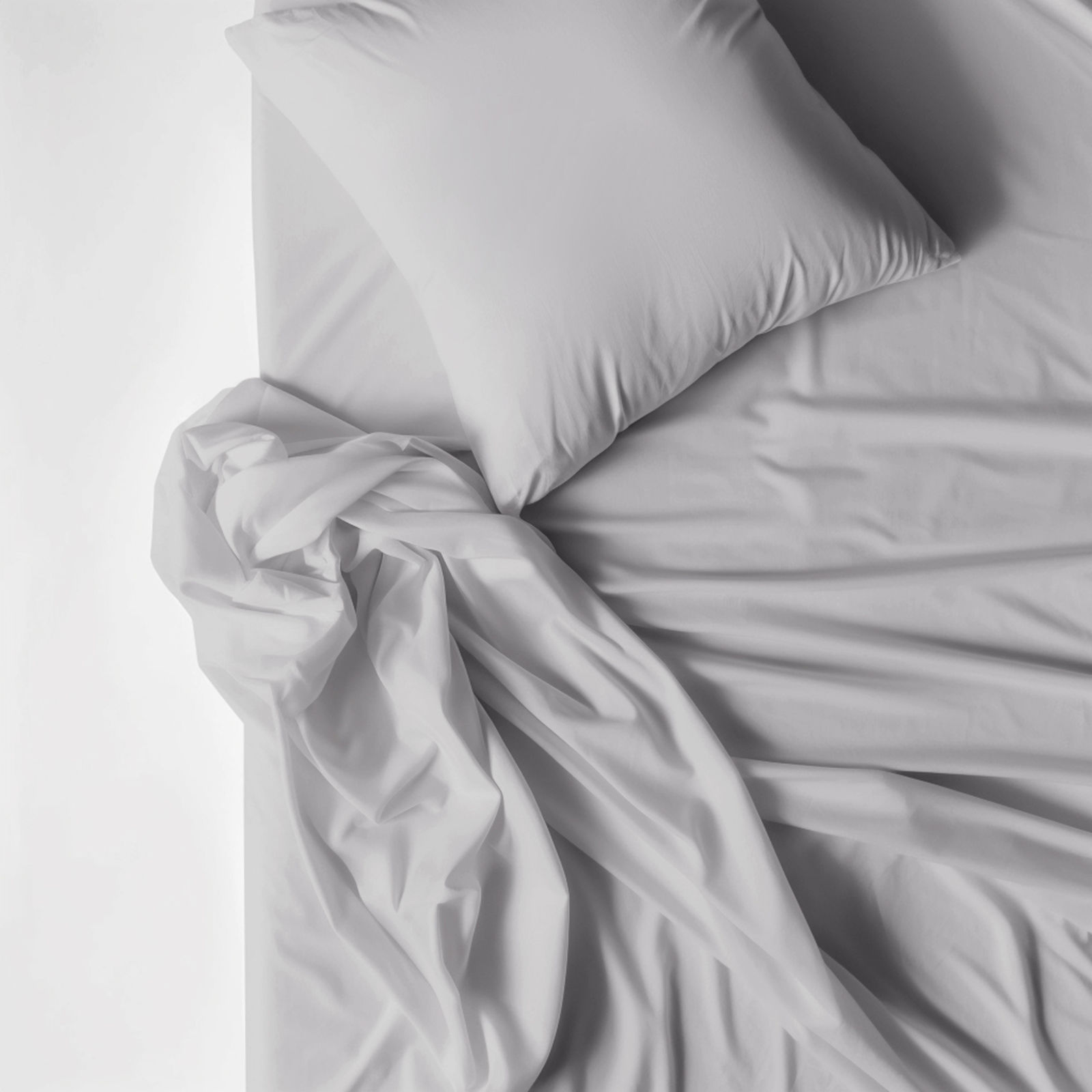 Bavlnené posteľné obliečky - svetlo sivé