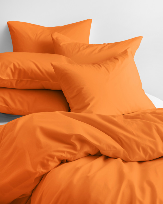 Bavlnené posteľné obliečky - oranžové