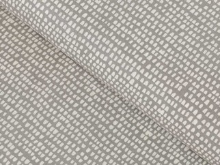 Bavlnené plátno SIMONA - vzor 811 drobné tvary na sivom - metráž š. 145cm