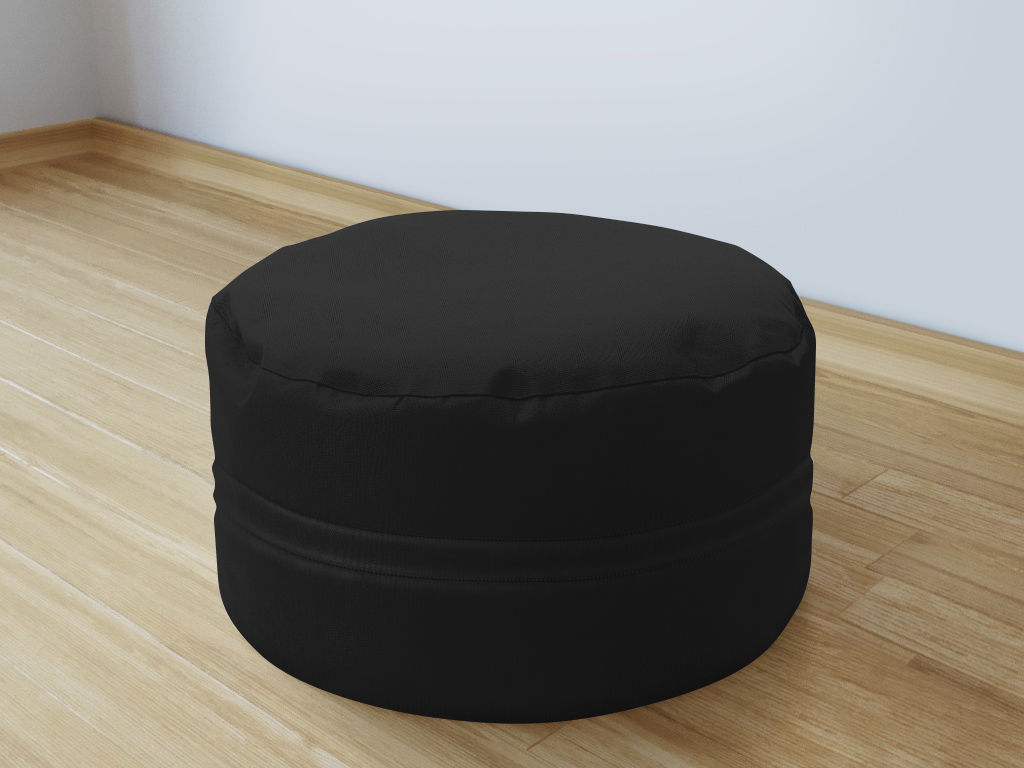 Bavlnený sedacie bobek 50x20 cm - čierny