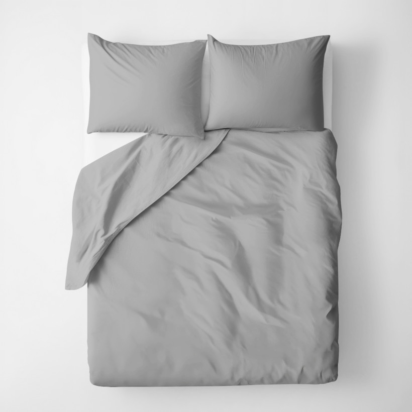 Bavlnené posteľné obliečky - sivé