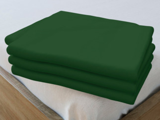 Bavlnená plachta - tmavo zelená