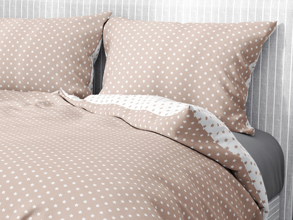Bavlnené posteľné obliečky - hviezdičky