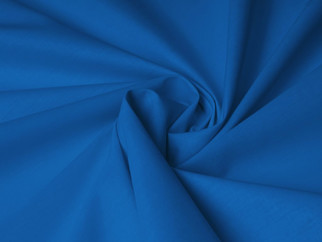 Bavlnená jednofarebná látka - plátno SUZY - kráľovsky modrá - šírka 145 cm