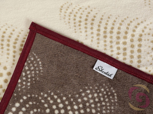 Luxusná deka z bavlny vzor farebné bodky